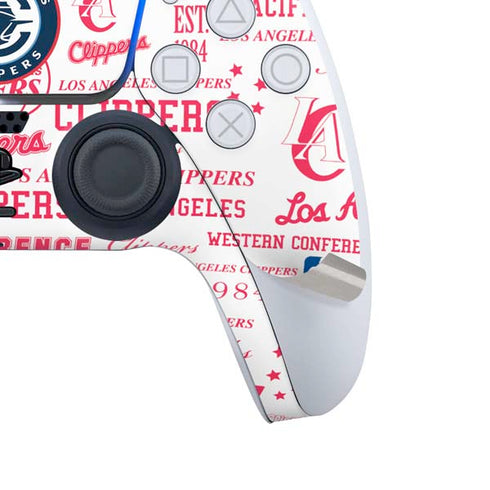 NBA Los Angeles Clippers Blast Logos PS5 Slim Disk Bundle Skin