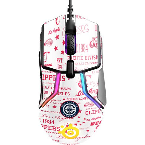 NBA Los Angeles Clippers Blast Logos SteelSeries Rival 600 Gaming Mouse Skin