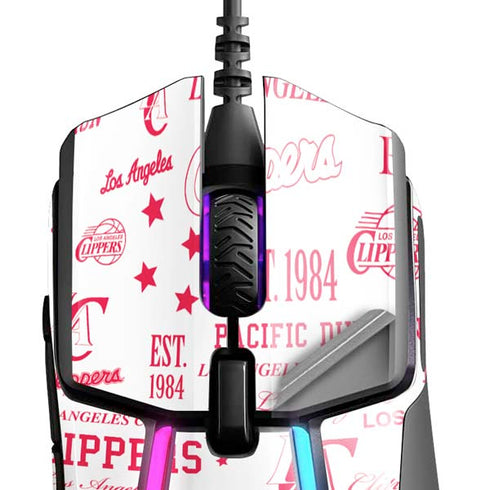 NBA Los Angeles Clippers Blast Logos SteelSeries Rival 600 Gaming Mouse Skin