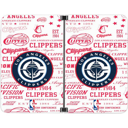 NBA Los Angeles Clippers Blast Logos Surface Duo Skin