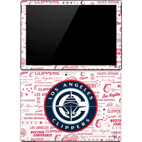 NBA Los Angeles Clippers Blast Logos Surface Pro 4 Skin