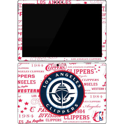 NBA Los Angeles Clippers Blast Logos Surface Pro 7 Skin