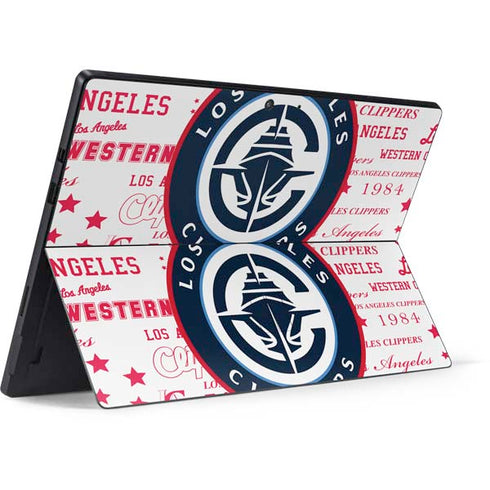 NBA Los Angeles Clippers Blast Logos Surface Pro 7 Skin