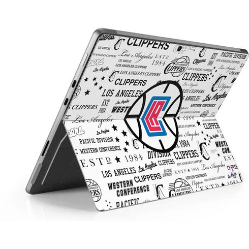 NBA Los Angeles Clippers Blast Logos Surface Pro 9 Skin
