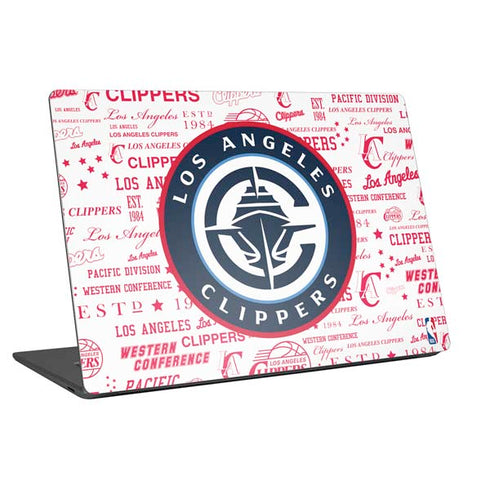 NBA Los Angeles Clippers Blast Logos Universal Laptop 12in (9.8 x 6.8in) Skin