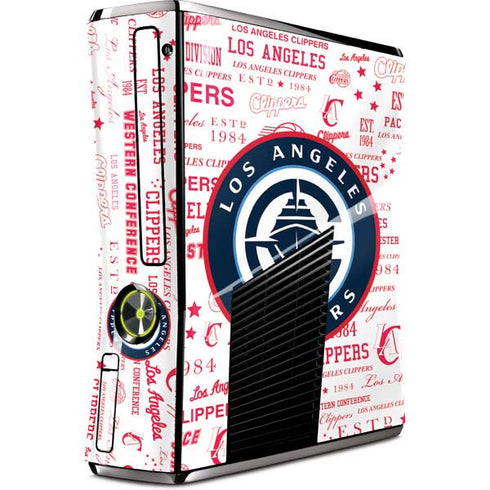 NBA Los Angeles Clippers Blast Logos Xbox 360 Slim (2010) Skin