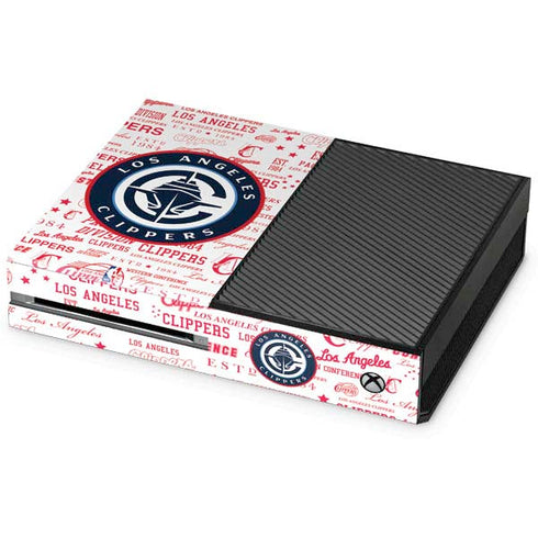 NBA Los Angeles Clippers Blast Logos Xbox One Console Skin