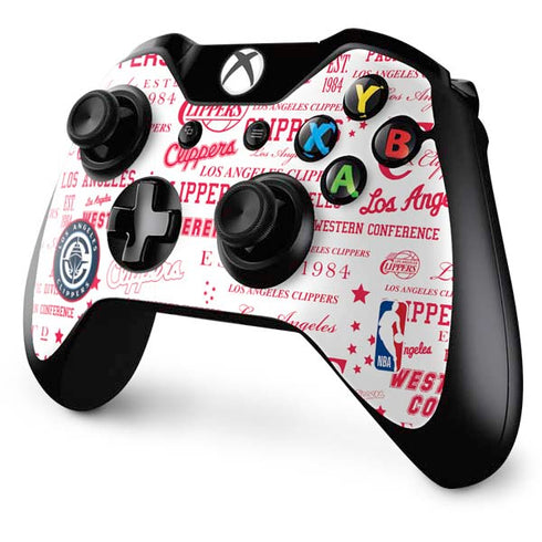 NBA Los Angeles Clippers Blast Logos Xbox One Controller Skin
