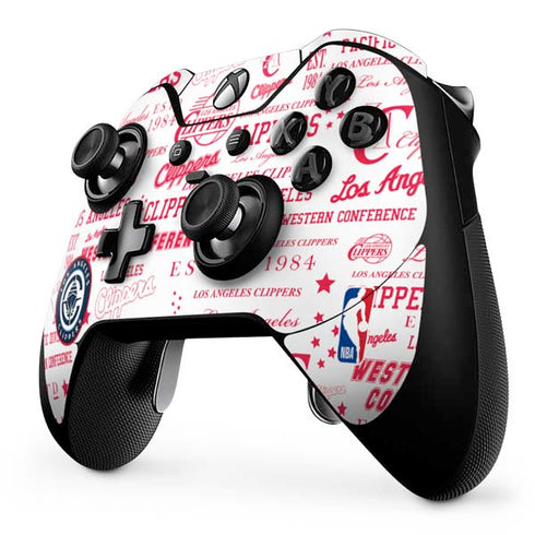NBA Los Angeles Clippers Blast Logos Xbox One Elite Controller Skin