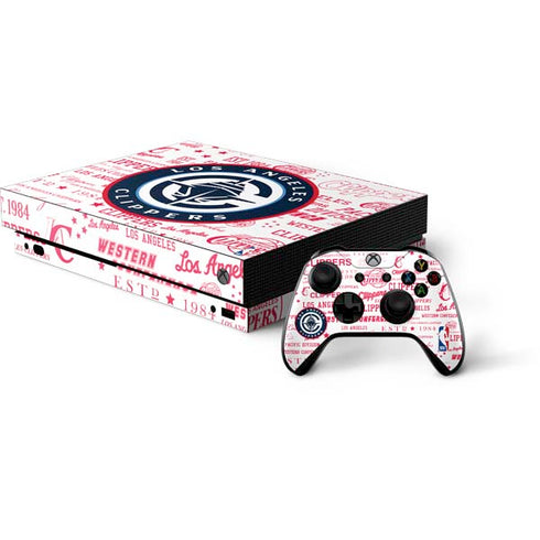 NBA Los Angeles Clippers Blast Logos Xbox One X Bundle Skin