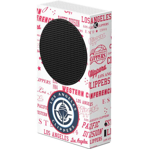 NBA Los Angeles Clippers Blast Logos Xbox Series S Console Skin