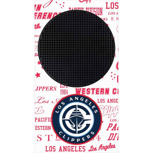 NBA Los Angeles Clippers Blast Logos Xbox Series S Console Skin