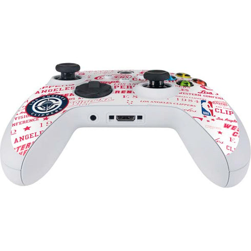 NBA Los Angeles Clippers Blast Logos Xbox Series S Controller Skin