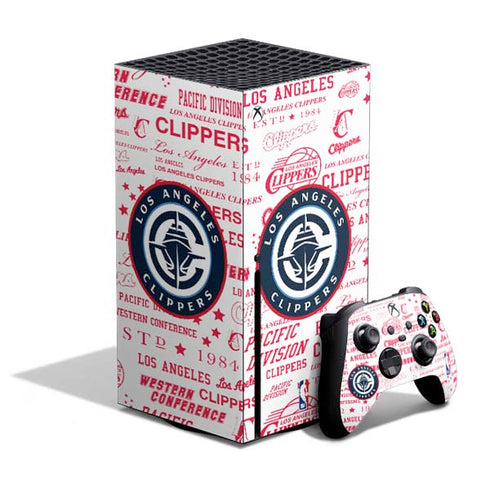 NBA Los Angeles Clippers Blast Logos Xbox Series X Skins