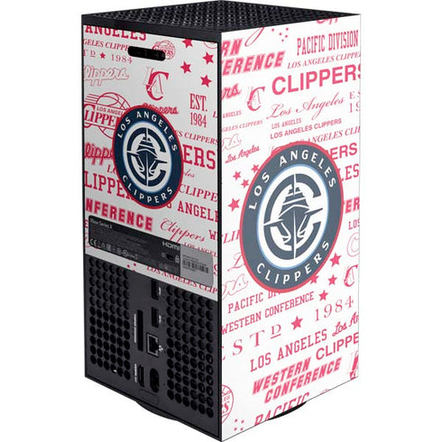 NBA Los Angeles Clippers Blast Logos Xbox Series X Console Skin