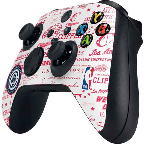 NBA Los Angeles Clippers Blast Logos Xbox Series X Controller Skin