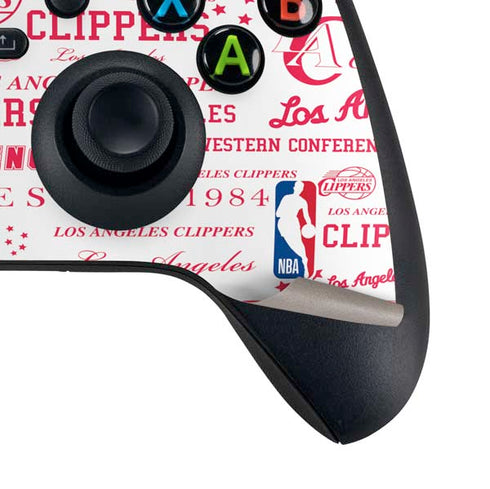 NBA Los Angeles Clippers Blast Logos Xbox Series X Controller Skin