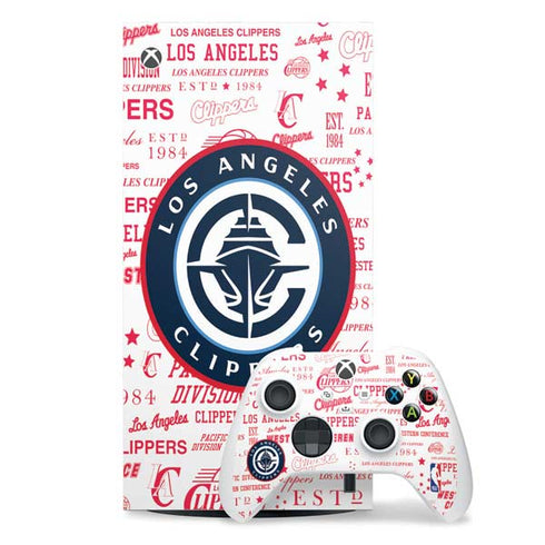 NBA Los Angeles Clippers Blast Logos XBox Series X Digital Edition Bundle Skin