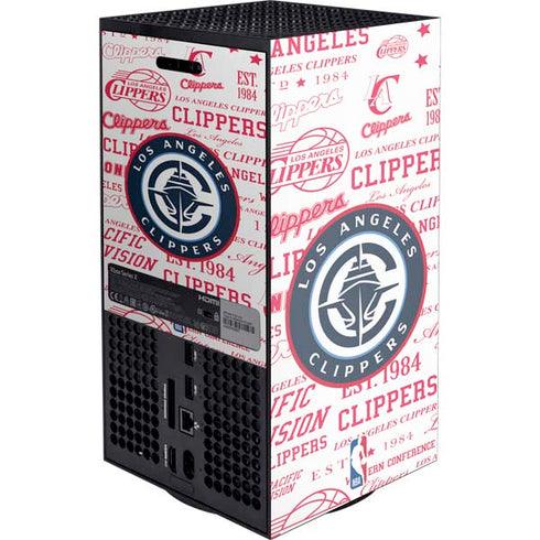 NBA Los Angeles Clippers Blast Logos XBox Series X Digital Edition Console Skin