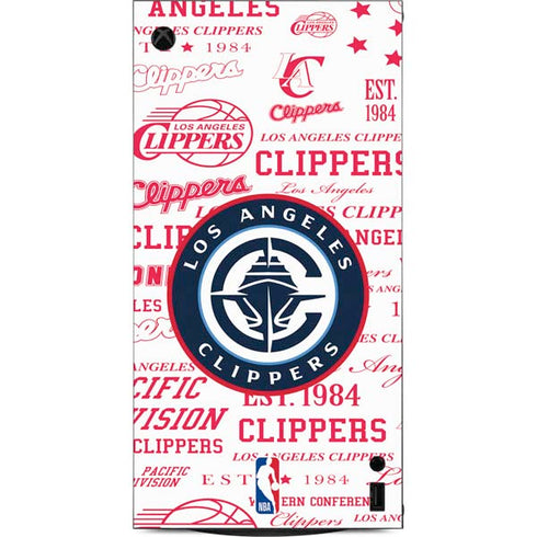 NBA Los Angeles Clippers Blast Logos XBox Series X Digital Edition Console Skin