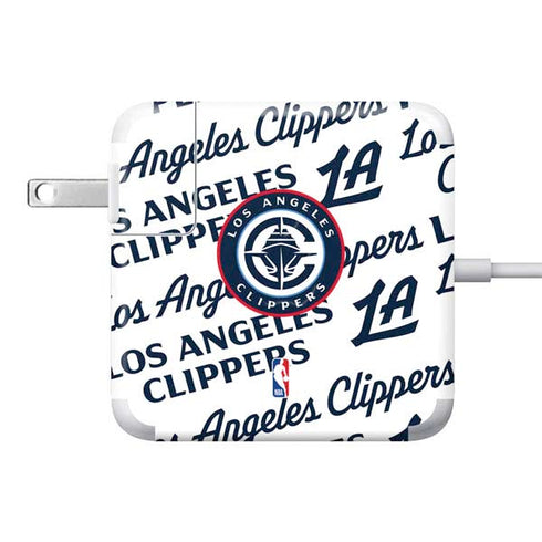 NBA Los Angeles Clippers Blast Text 85W Power Adapter (15 and 17 inch MacBook Pro Charger) Skin