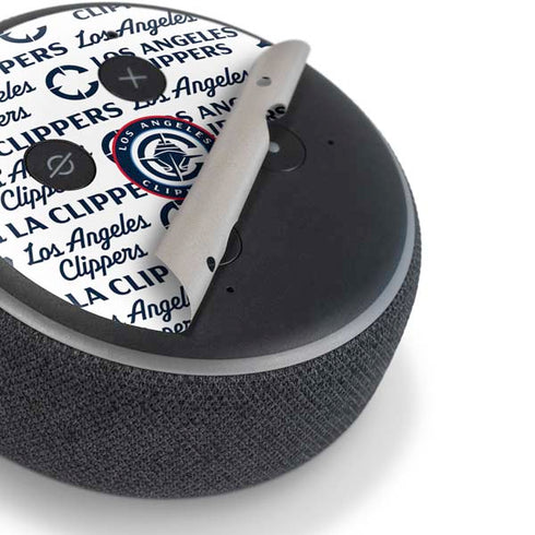 NBA Los Angeles Clippers Blast Text Amazon Echo Dot Skin