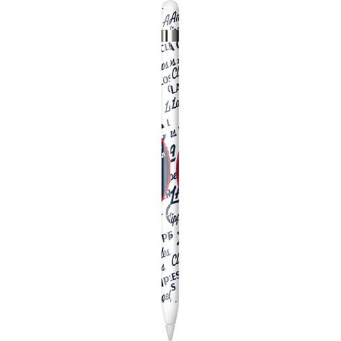 NBA Los Angeles Clippers Blast Text Apple Pencil (1st Gen, 2017) Skin