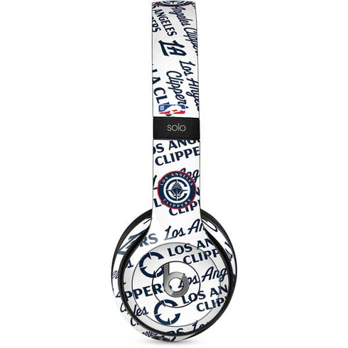 NBA Los Angeles Clippers Blast Text Beats Solo 2 Wired Skin