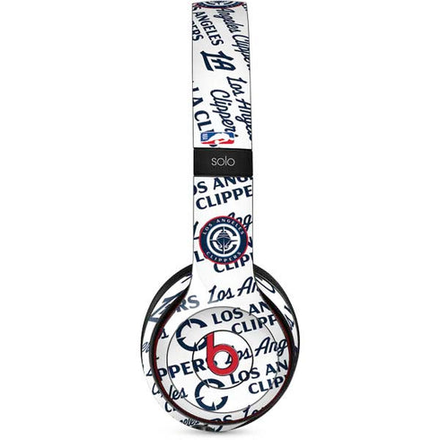 NBA Los Angeles Clippers Blast Text Beats Solo 2 Wireless Skin