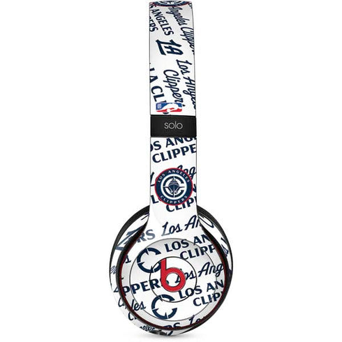 NBA Los Angeles Clippers Blast Text Beats Solo 3 Wireless Skin