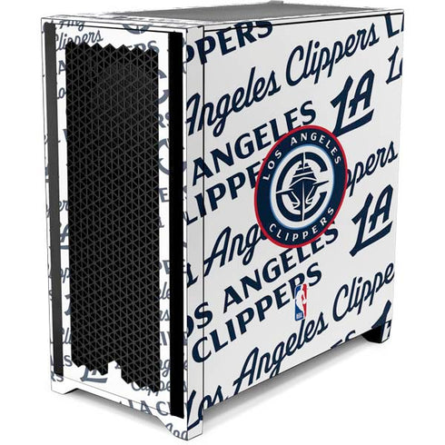 NBA Los Angeles Clippers Blast Text Corsair 4000D Tempered Glass Mid-Tower ATX Case Skin