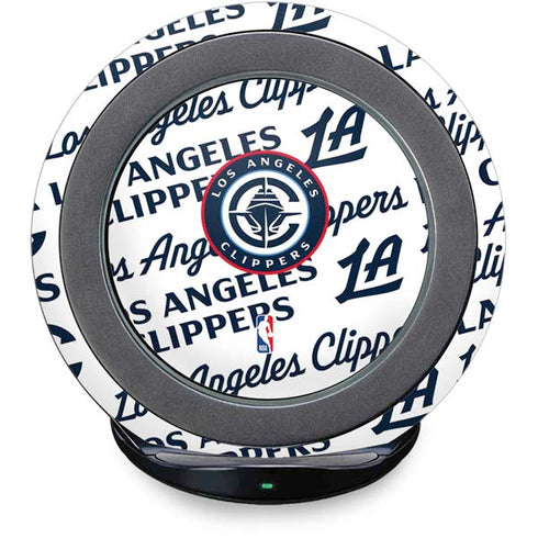 NBA Los Angeles Clippers Blast Text Fast Charge Wireless Charging Stand Skin