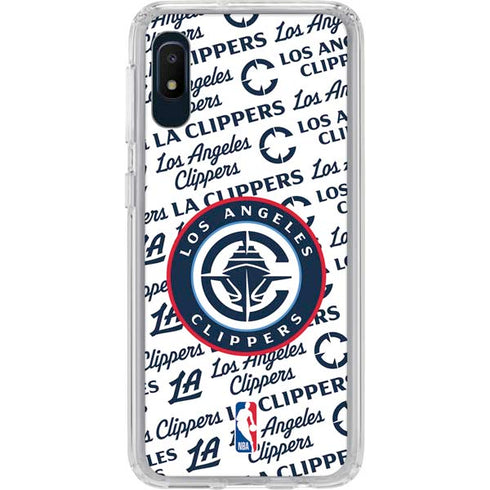NBA Los Angeles Clippers Blast Text Galaxy A10e Clear Case