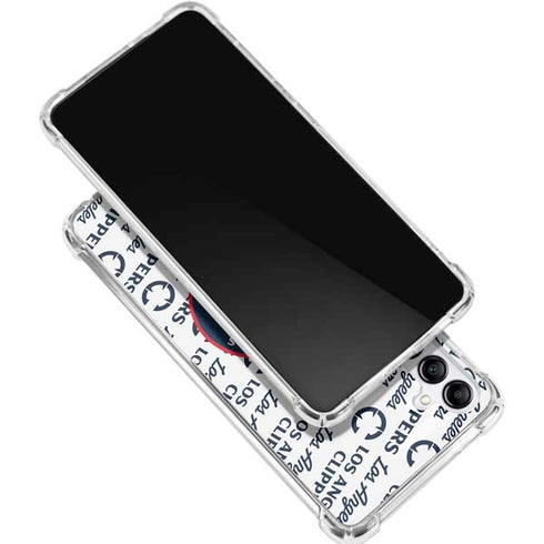 NBA Los Angeles Clippers Blast Text Galaxy A15 5G Clear Case