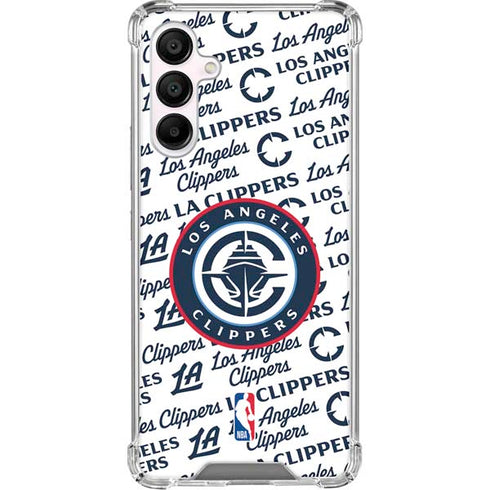 NBA Los Angeles Clippers Blast Text Galaxy A16 5G Clear Case