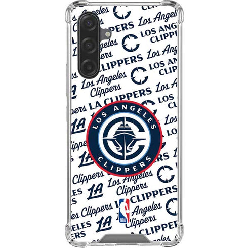 NBA Los Angeles Clippers Blast Text Galaxy A17 Clear Case