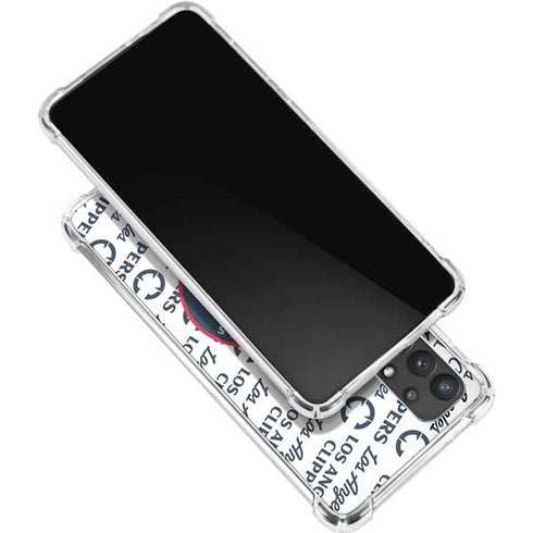 NBA Los Angeles Clippers Blast Text Galaxy A32 5G Clear Case