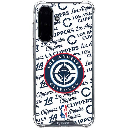 NBA Los Angeles Clippers Blast Text Galaxy A36 5G Clear Case