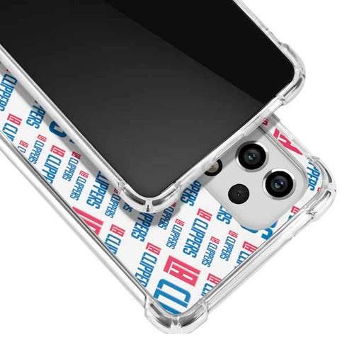 NBA Los Angeles Clippers Blast Text Galaxy A53 5G Clear Case