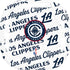 NBA Los Angeles Clippers Blast Text Galaxy Buds Live Skin
