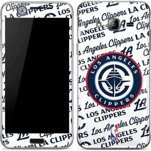 NBA Los Angeles Clippers Blast Text Galaxy J3 Skin