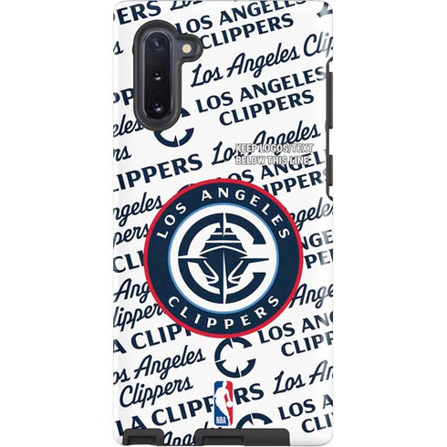 NBA Los Angeles Clippers Blast Text Galaxy Note 10 Pro Case