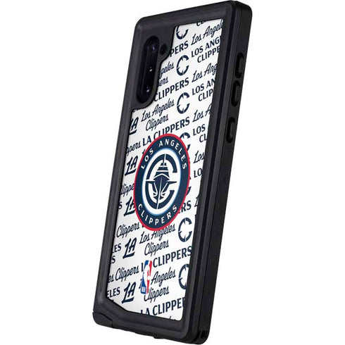 NBA Los Angeles Clippers Blast Text Galaxy Note 10 Waterproof Case