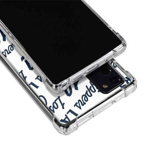 NBA Los Angeles Clippers Blast Text Galaxy Note20 5G Clear Case