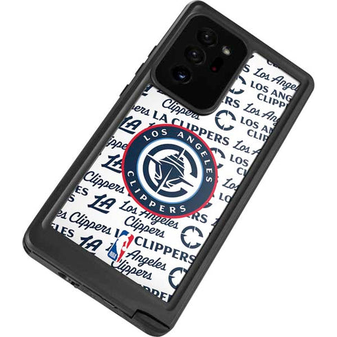 NBA Los Angeles Clippers Blast Text Galaxy Note20 Ultra 5G Waterproof Case