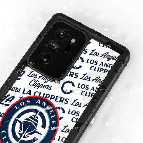 NBA Los Angeles Clippers Blast Text Galaxy Note20 Ultra 5G Waterproof Case