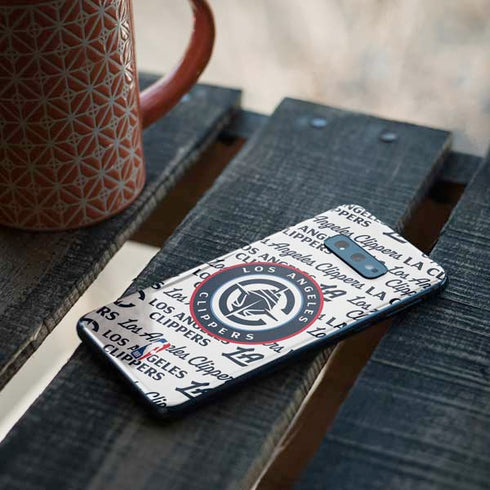 NBA Los Angeles Clippers Blast Text Galaxy S10e Skin