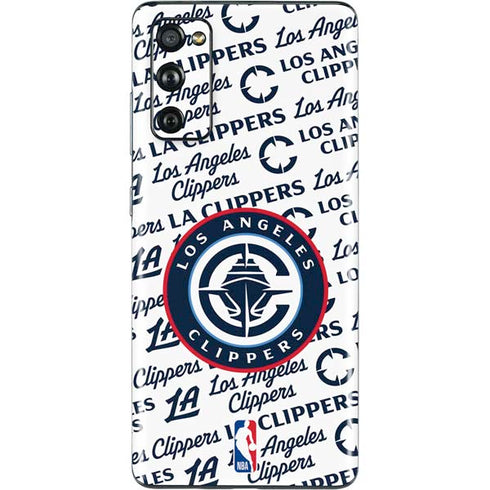 NBA Los Angeles Clippers Blast Text Galaxy S20 Fan Edition Skin