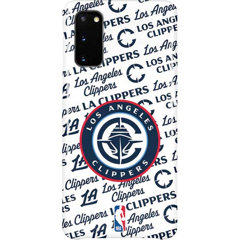 NBA Los Angeles Clippers Blast Text Galaxy S20 Lite Case
