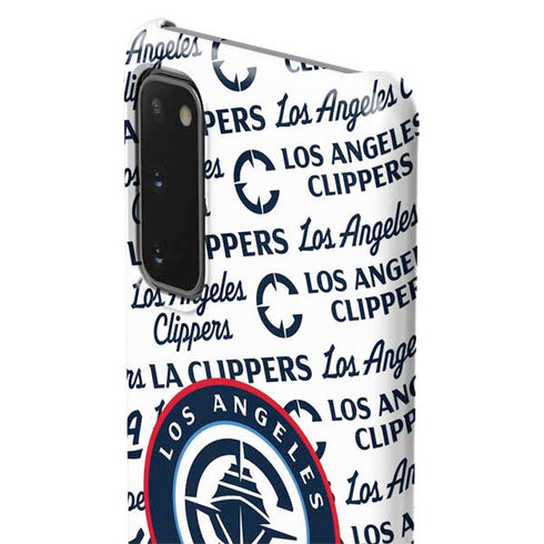 NBA Los Angeles Clippers Blast Text Galaxy S20 Lite Case